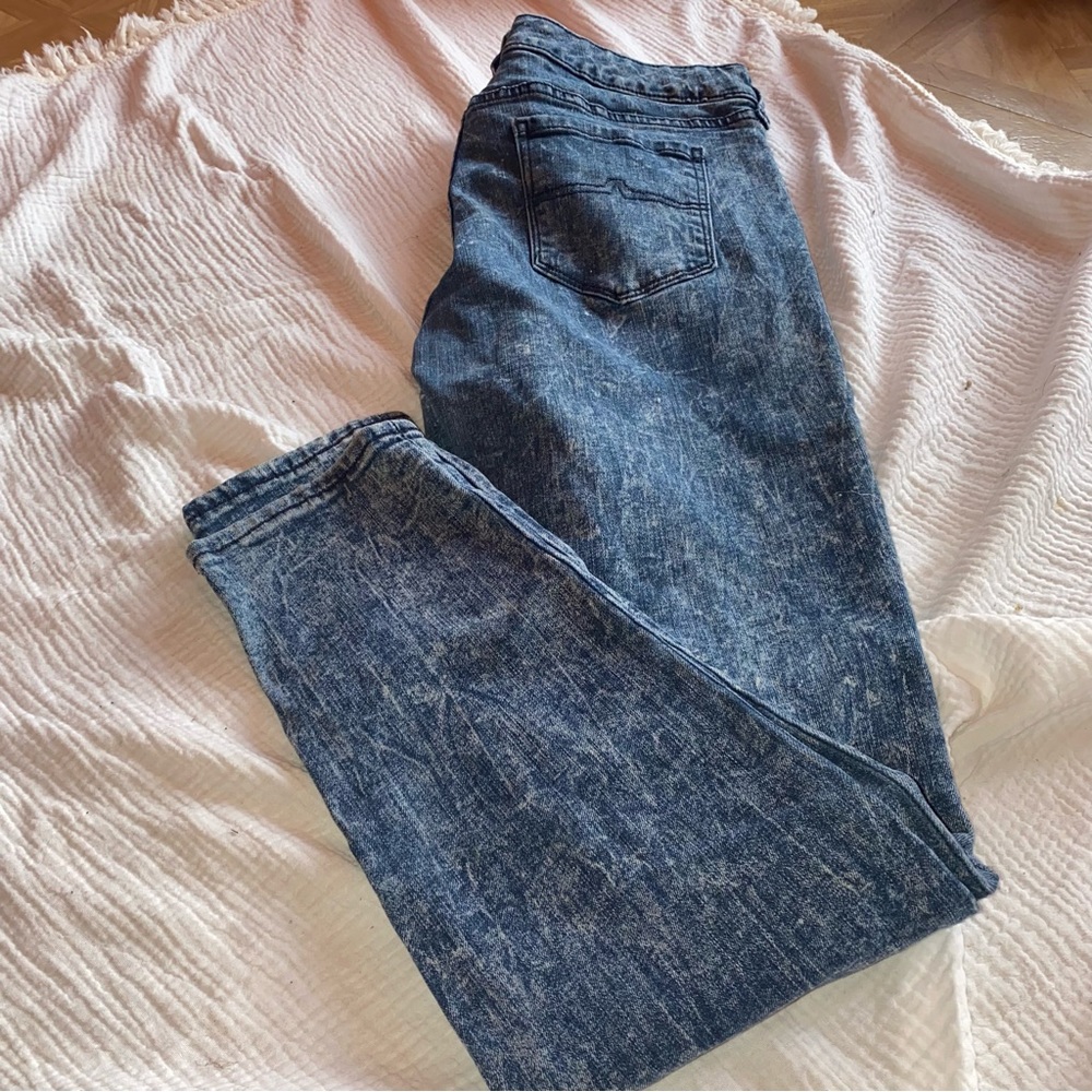 Stone Washed Jean Jeggings